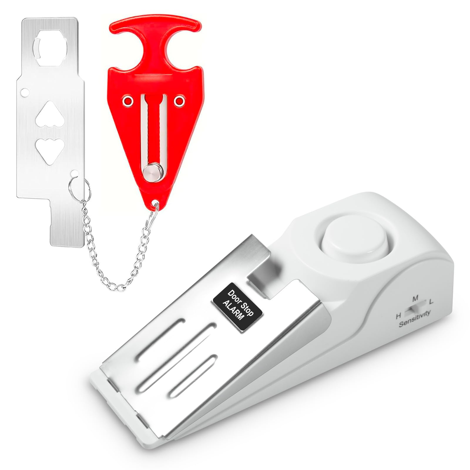Home Security Locks For Doors - Alarme d'arrêt de porte portable, serrure