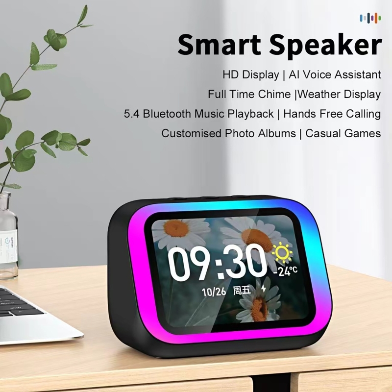 Home Security Electronics - Assistant vocal IA, enceinte Bluetooth avec