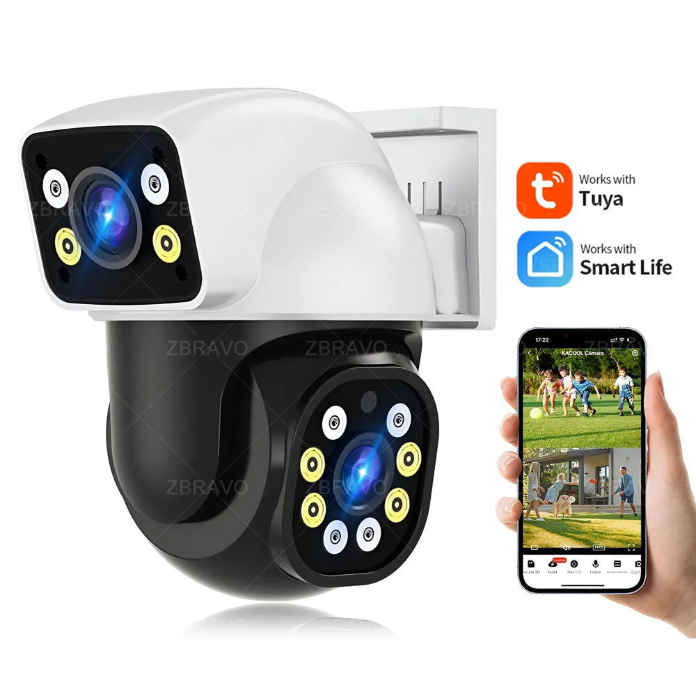 Home Security Ai - Caméra extérieure WiFi Smartlife 8MP Tuya,