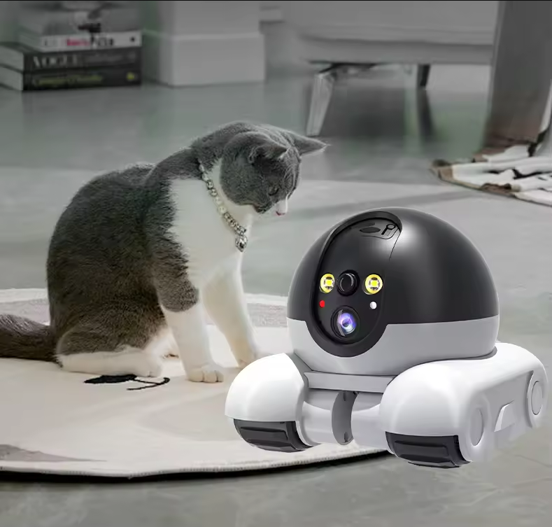 Home Security Robot - Caméra robot sans fil double objectif