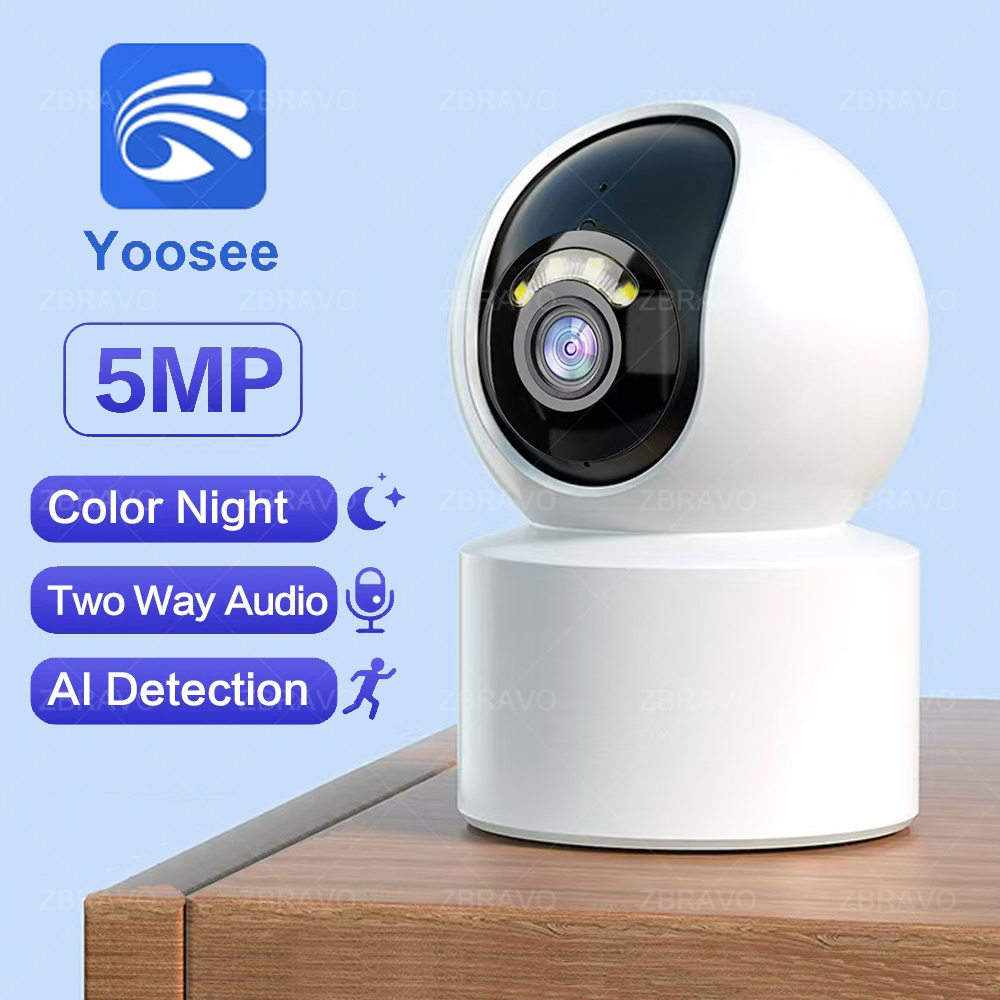 Home Security Ai - Yoosee 5MP WiFi sécurité PTZ caméra