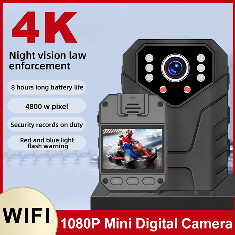 Home Security Police - Mini caméra Full HD 1080P, écran