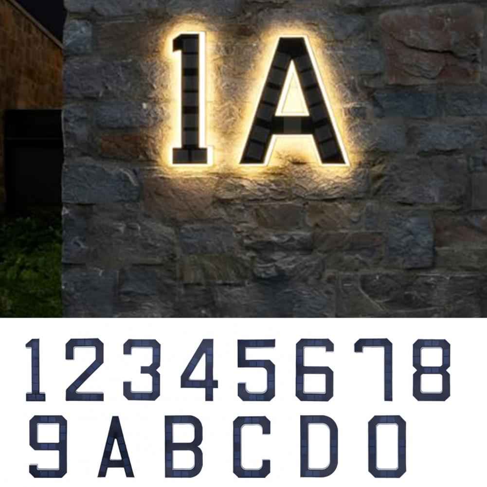 Home Security Number - Plaque de numéro de maison à