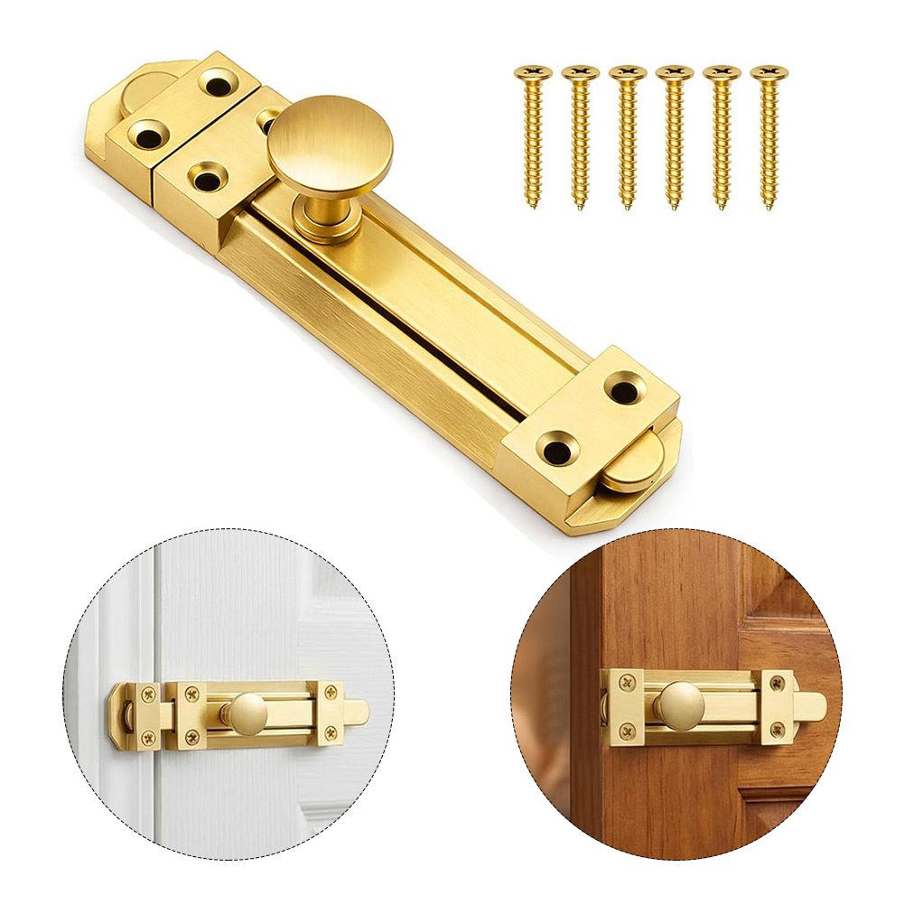 Home Security Locks For Doors - Serrure de porte coulissante en laiton