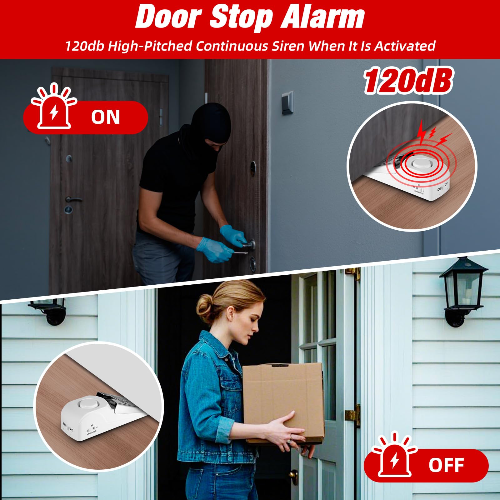 Alarme d'arrêt de porte portab - Home Security Locks For Doors avis et prix