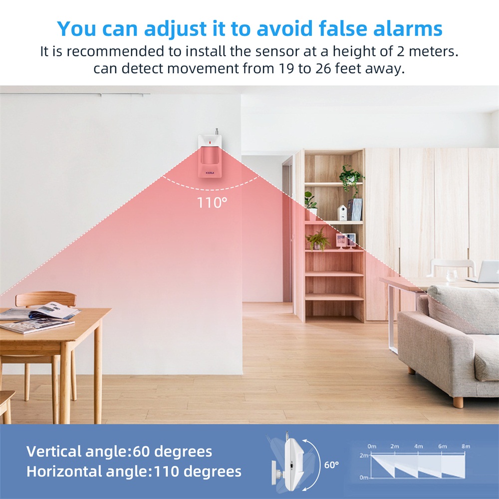 KERUI-Détecteur de mouvement s - Pet Immune Pir Sensor avis et prix