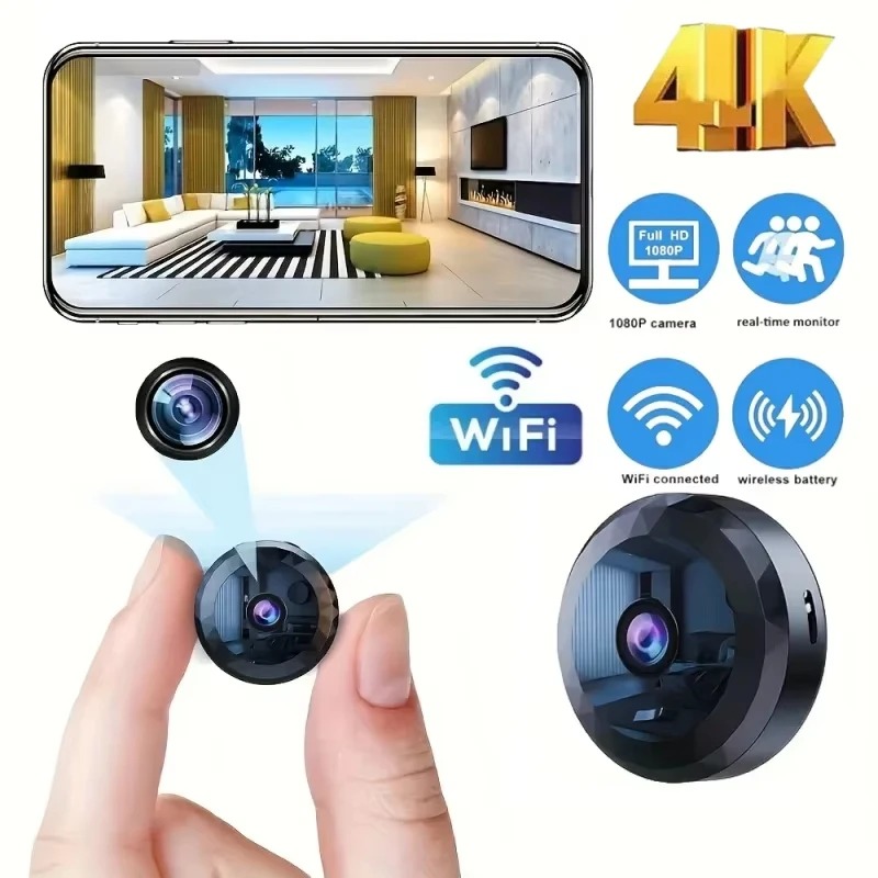 Mini caméra WiFi 4K, caméra de - Home Security Ai avis et prix