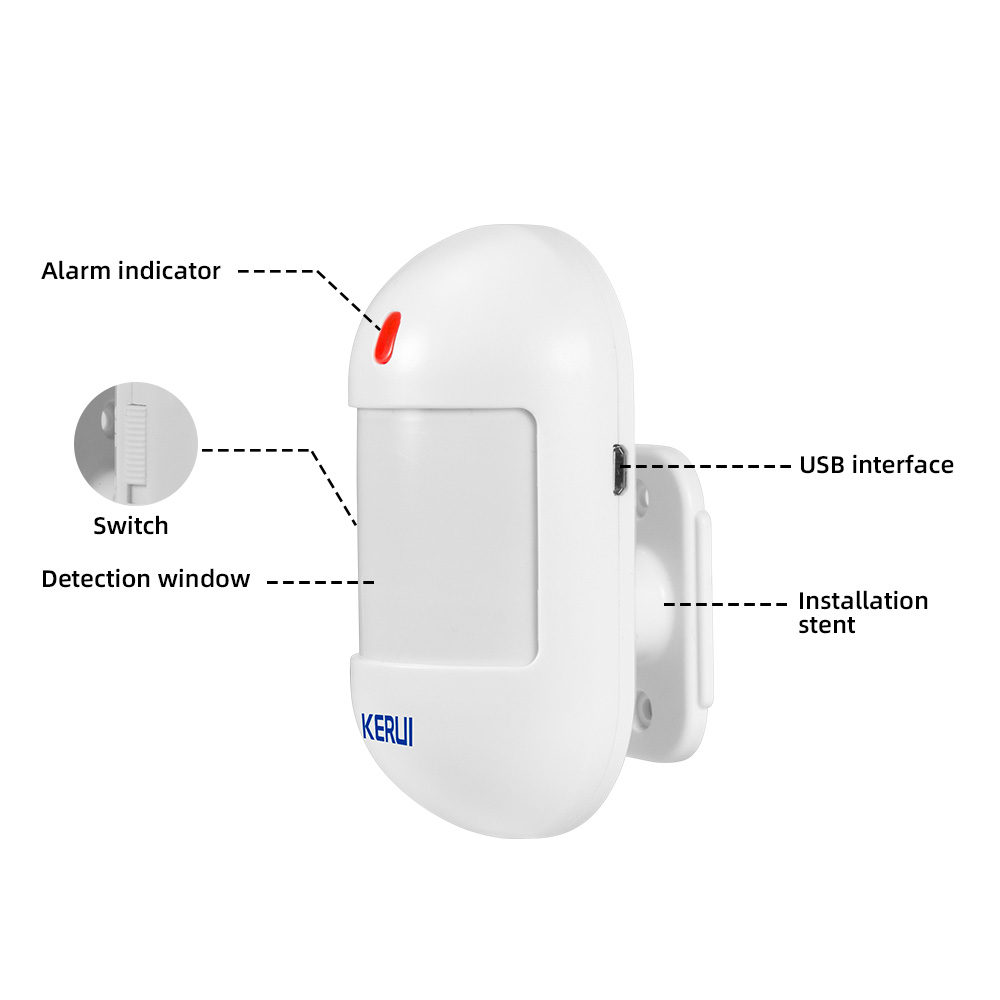 KERUI-Capteur de mouvement PIR - Home Security Battery avis et prix