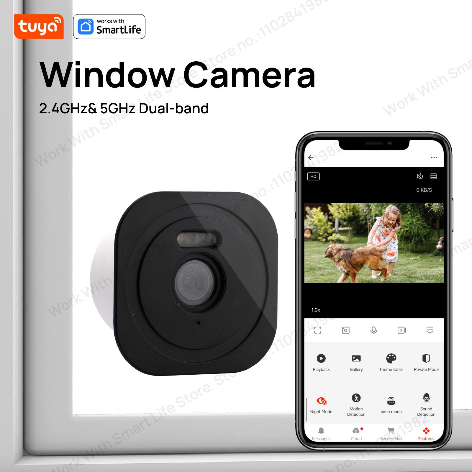 Caméra de fenêtre Tuya 3MP 2K, - Home Security Robot avis et prix