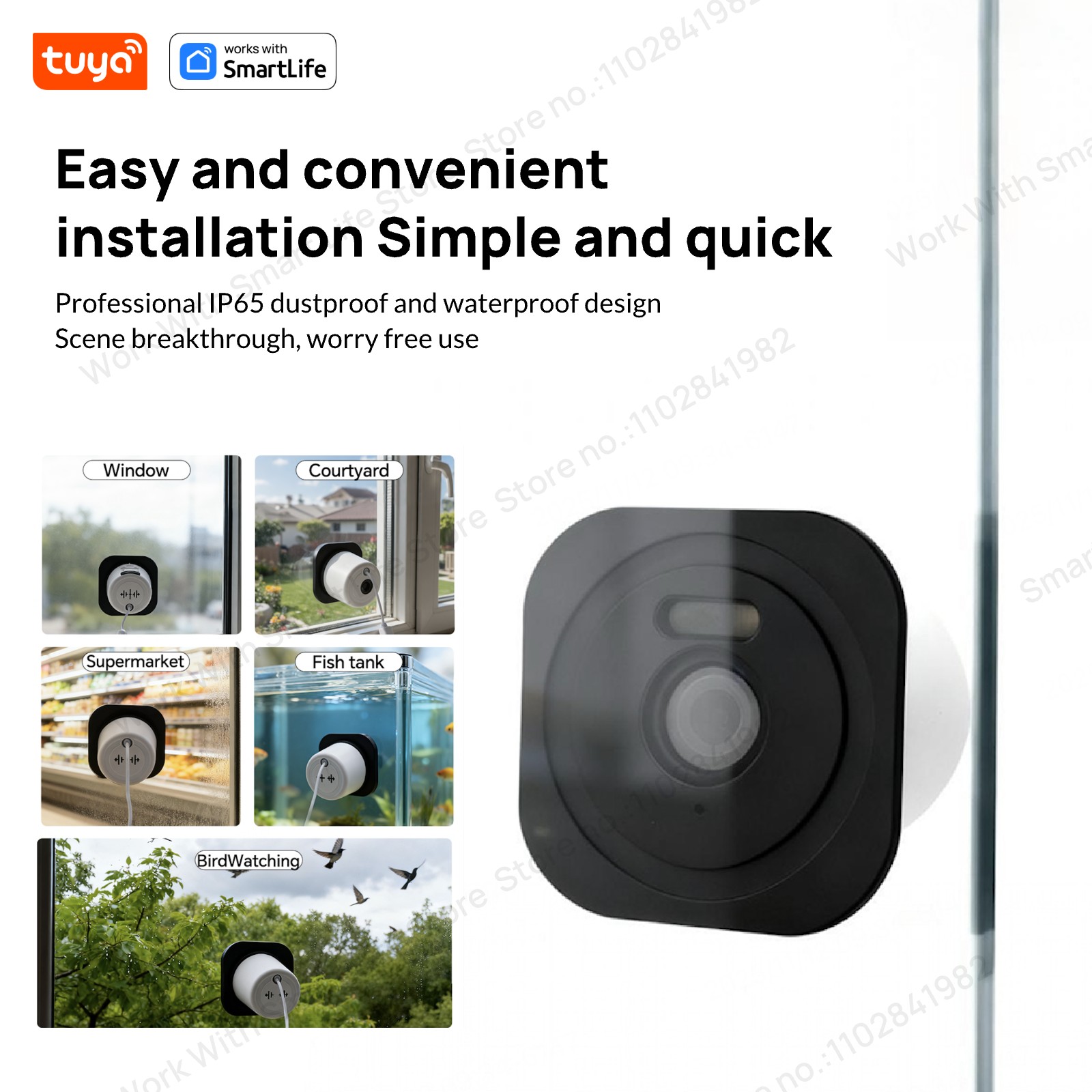 Caméra de fenêtre Tuya 3MP 2K, - Home Security Robot avis et prix