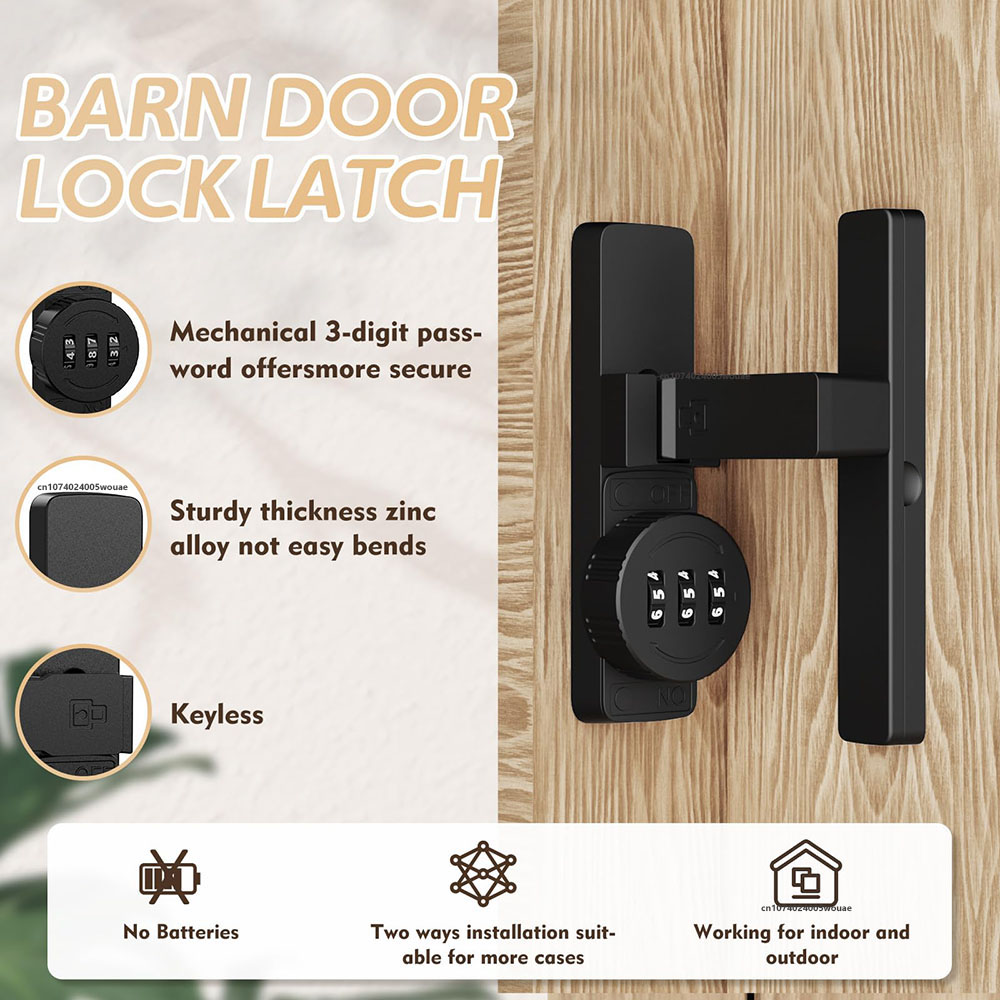 Serrure de porte de grange de  - Home Security Locks For Doors avis et prix