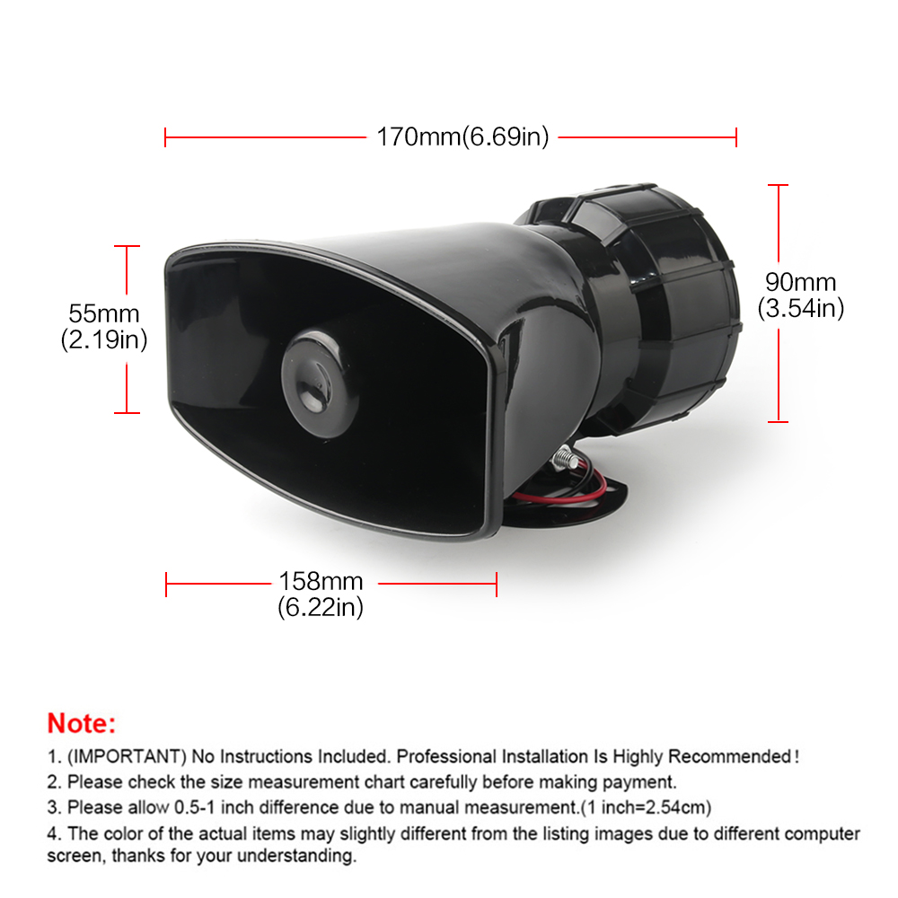 Haut-parleur 12V 130dB, sirène - Home Security Police avis et prix