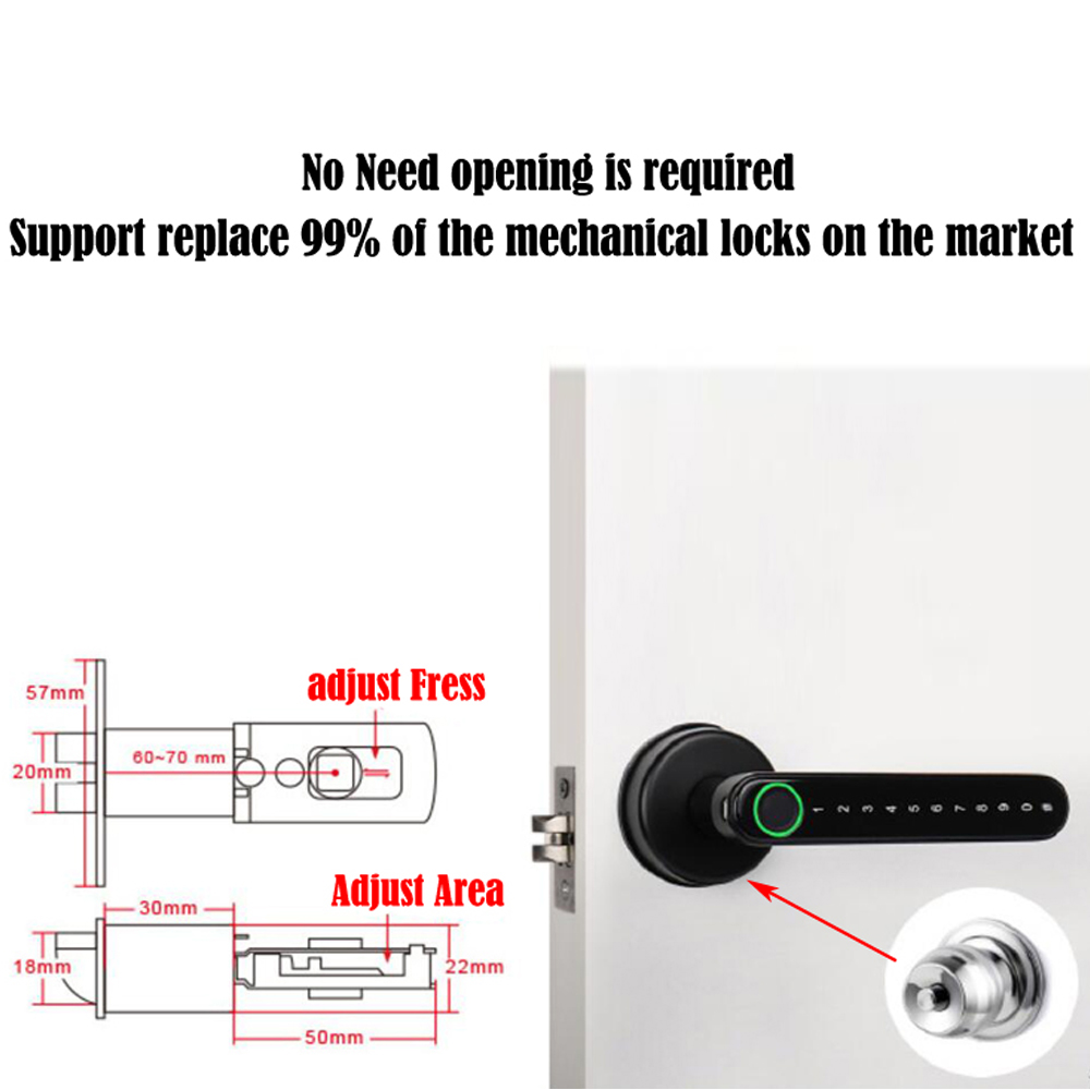 TTLock – serrure de porte inte - Home Security Locks For Doors avis et prix