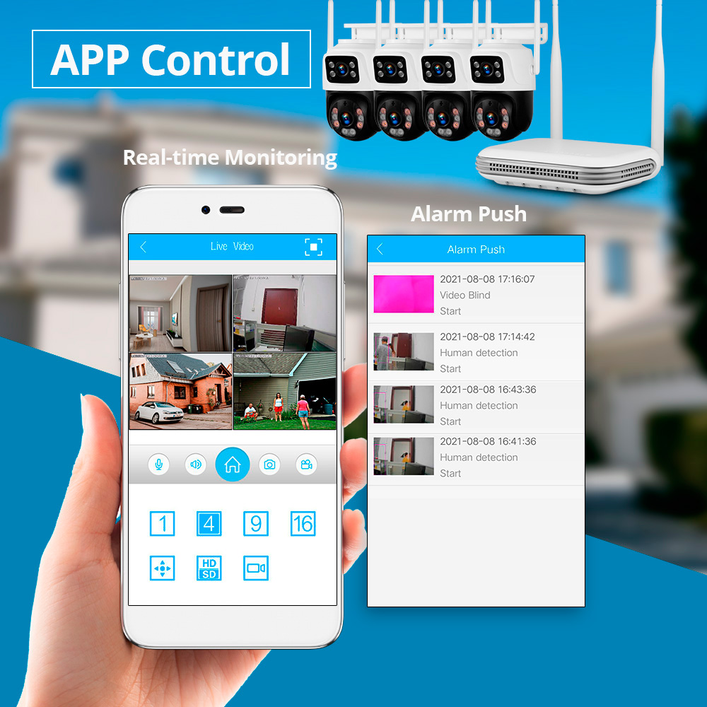 KERUI Étanche 6MP HD Sans Fil  - Home Security And Camera Systems avis et prix