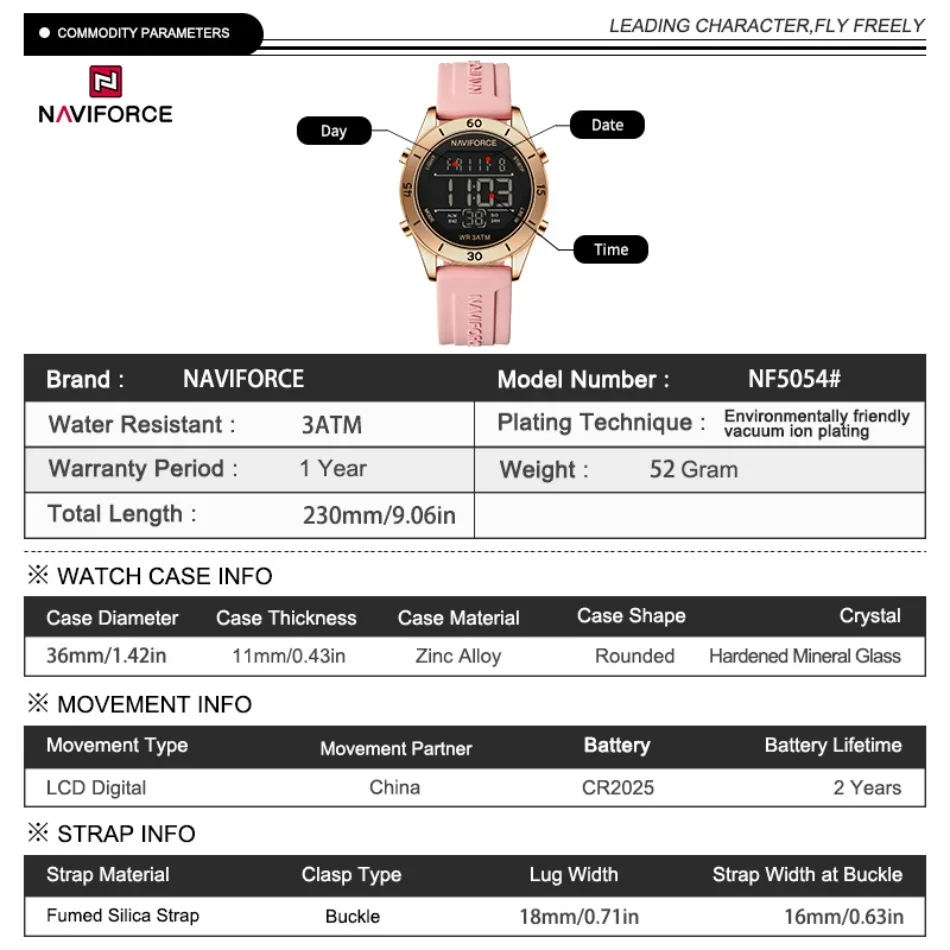 NAVIFORCE montre pour femmes m - Home Security Electronics avis et prix
