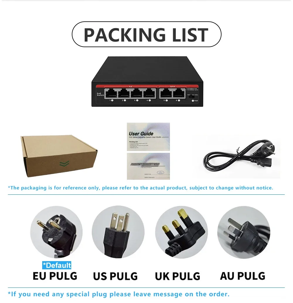 Commutateur PoE AI EWIND 6 por - Home Security Ai avis et prix