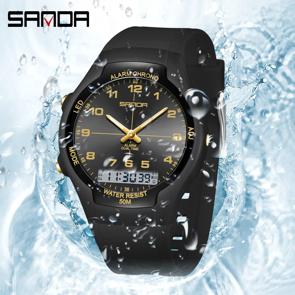 Montre à quartz SANDA 6320, no - Home Security Electronics avis et prix