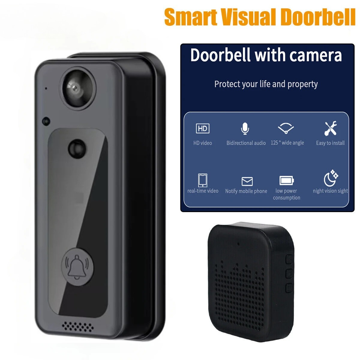 Sonnette sans fil Wifi, interp - Home Security Ring Camera avis et prix