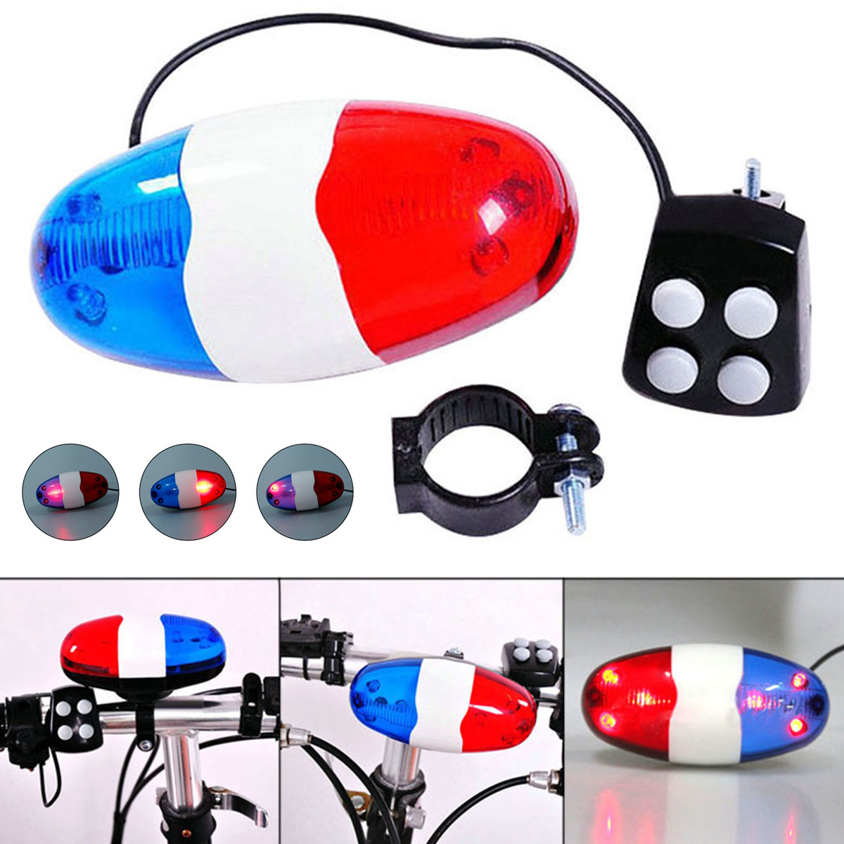 Cloche de vélo, lumière de voi - Home Security Police avis et prix